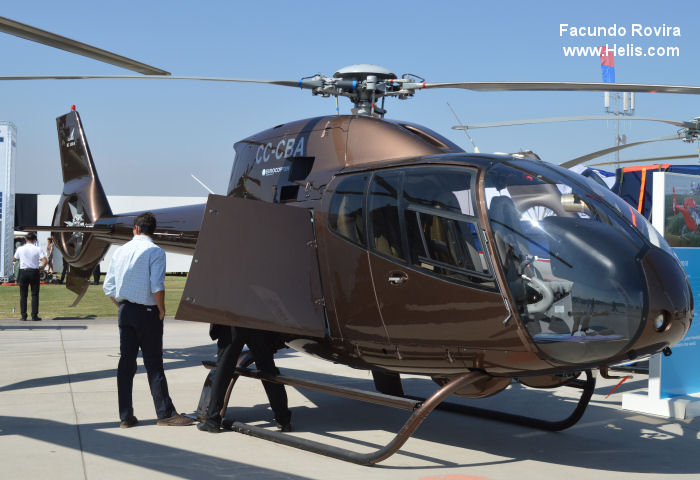 Helicopter Eurocopter EC120B Serial 1085 Register CC-CBA CC-CWS CC-PWS. Aircraft history and location