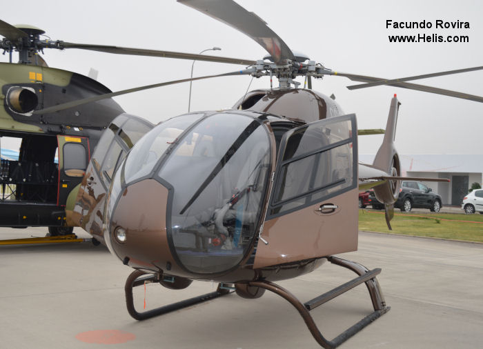 Helicopter Eurocopter EC120B Serial 1085 Register CC-CBA CC-CWS CC-PWS. Aircraft history and location