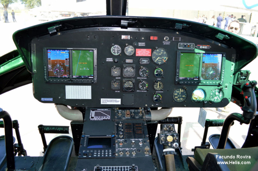 cockpit Photos of HUEY II in Argentine Gendarmerie helicopter service.