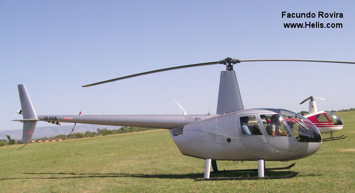 Helicopter Robinson R44 II Serial 12883 Register LV-CCB. Aircraft history and location