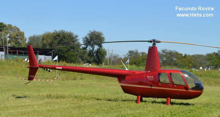 Helicopter Robinson R44 Raven Serial 2061 Register LV-CCV. Aircraft history and location