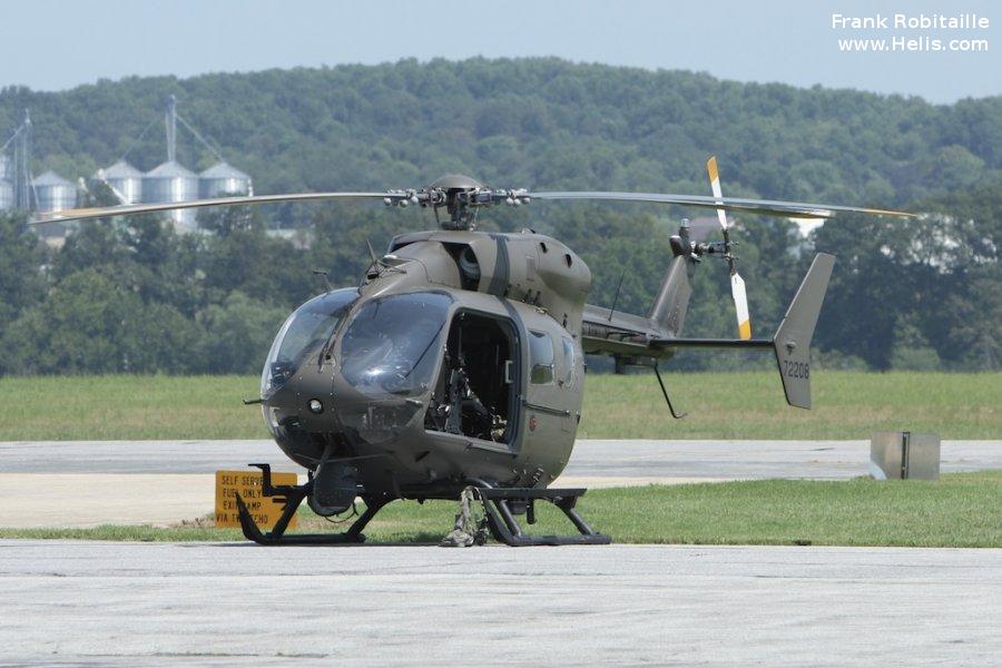 Helicopter Eurocopter UH-72A Lakota Serial  Register 11-72208 used by US Army Aviation Army. Aircraft history and location