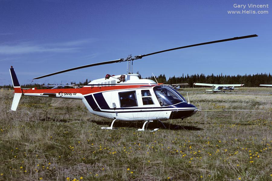 Helicopter Bell 206A Serial 386 Register C-GKBU C-GSHQ N1448W used by Bell Helicopter Canada ,Bell Helicopter. Aircraft history and location