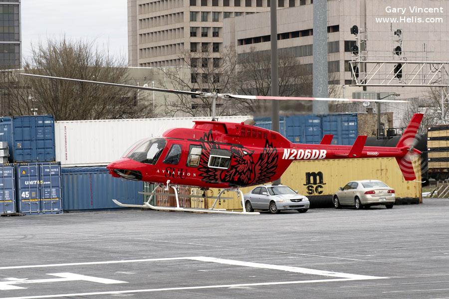 Helicopter Bell 206L-4 Long Ranger Serial 52127 Register N917SU N206DB used by SUU (Southern Utah University) ,Meridian Helicopters ,Bristow US ,Air Logistics. Built 1995. Aircraft history and location