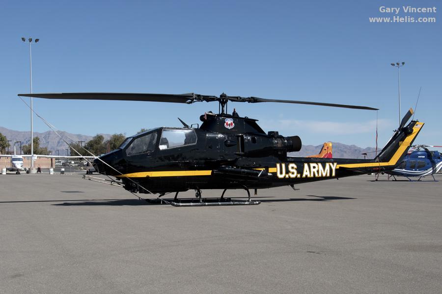 Helicopter Bell AH-1G Cobra Serial 20253 Register N589HF 67-15589 used by US Army Aviation Army. Aircraft history and location