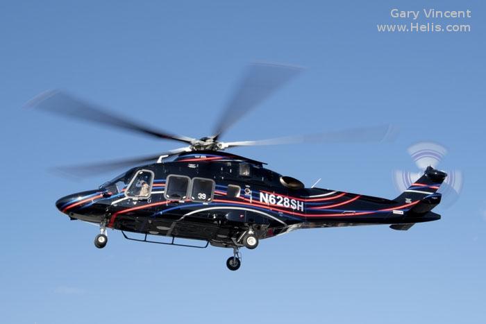 Helicopter AgustaWestland AW169 Serial 69039 Register PP-PMM N628SH used by TVPX ,AgustaWestland Philadelphia (AgustaWestland USA). Aircraft history and location