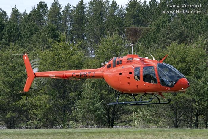 Helicopter Bell 505 Jet Ranger X Serial 65015 Register C-FSTJ C-GECD used by Bell Helicopter Canada. Built 2017. Aircraft history and location