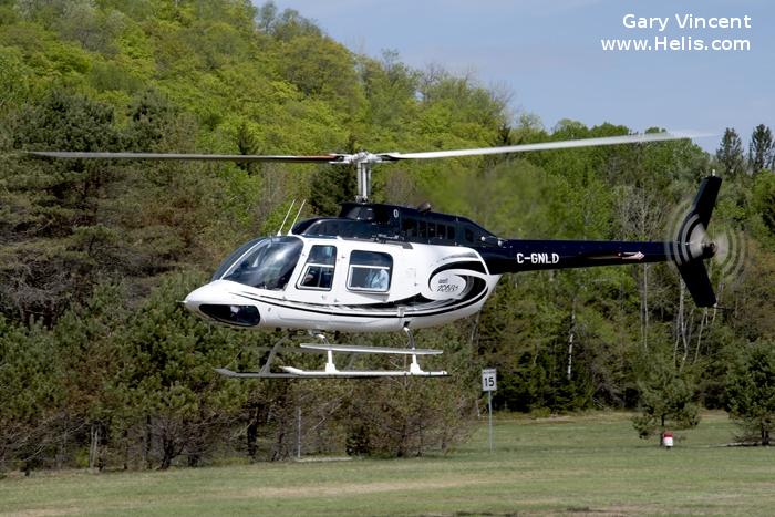 Helicopter Bell 206B-3 Jet Ranger Serial 2357 Register C-GNLD N57PH used by Canadian Helicopters Ltd ,Sealand Helicopters. Built 1978. Aircraft history and location