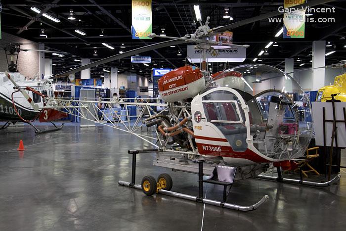 Helicopter Bell 47G-3 Serial 2894 Register N73985 used by LAFD (Los Angeles Fire Department). Aircraft history and location