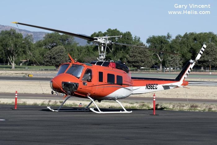 Helicopter Bell UH-1H Iroquois Serial 11255 Register N96EC 68-16596 used by US Army Aviation Army. Aircraft history and location