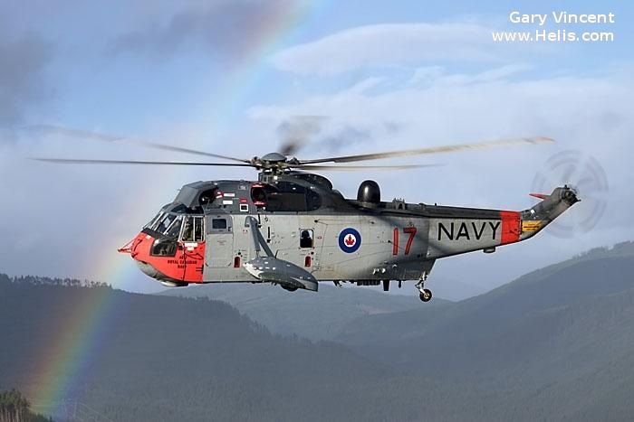 Helicopter Sikorsky CH-124 Sea King Serial 61-283 Register 12417 4017 used by Canadian Armed Forces ,Royal Canadian Navy  (1945-1968). Built 1965. Aircraft history and location