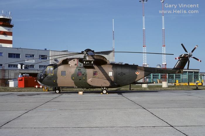 Helicopter Sikorsky CH-3C Serial 61-551 Register N4263A 65-5700 used by Carson Helicopters ,US Air Force USAF. Built 1966. Aircraft history and location