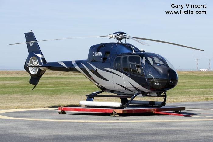 Helicopter Eurocopter EC120B Serial 1437 Register C-GKWN used by Eurocopter Canada. Built 2006. Aircraft history and location