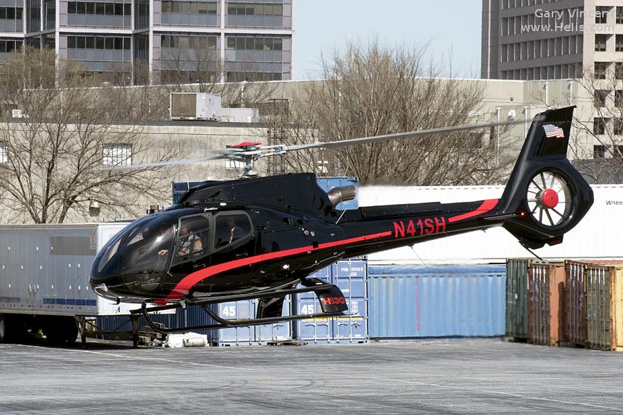 Helicopter Airbus H130 Serial 8300 Register N41SH N403AH used by Sweet Helicopters ,Airbus Helicopters Inc (Airbus Helicopters USA). Aircraft history and location