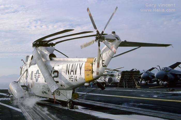 Helicopter Sikorsky HSS-2 Sea King Serial 61-136 Register 149719 used by US Navy USN. Aircraft history and location