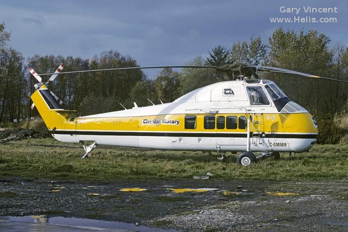 Helicopter Sikorsky HSS-1N / SH-34J Seabat Serial 58-1272 Register C-GMMR 148014 used by US Air Force USAF ,US Navy USN. Aircraft history and location