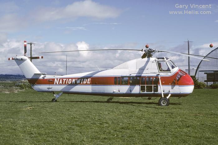 Helicopter Sikorsky H-34G.I Serial 58-749 Register C-GDRJ N65527 D-HMBC PB+204 used by Tundra Helicopters ,Heeresflieger (German Army Aviation). Built 1957. Aircraft history and location