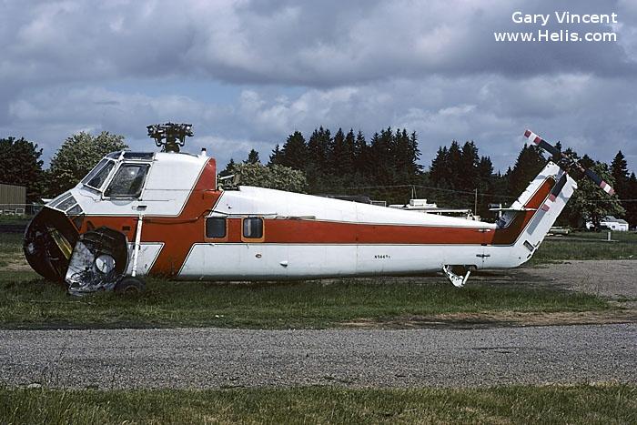 Helicopter Sikorsky HUS-1 / UH-34D Seahorse Serial 58-730 Register N94495 145731 used by US Marine Corps USMC. Built 1957. Aircraft history and location