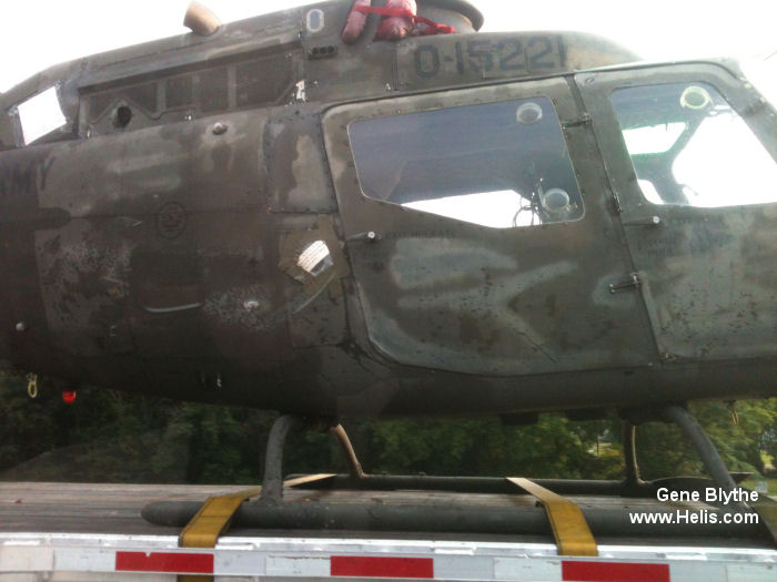 Helicopter Bell OH-58A Kiowa Serial 40772 Register 70-15221 used by US Army Aviation Army. Aircraft history and location