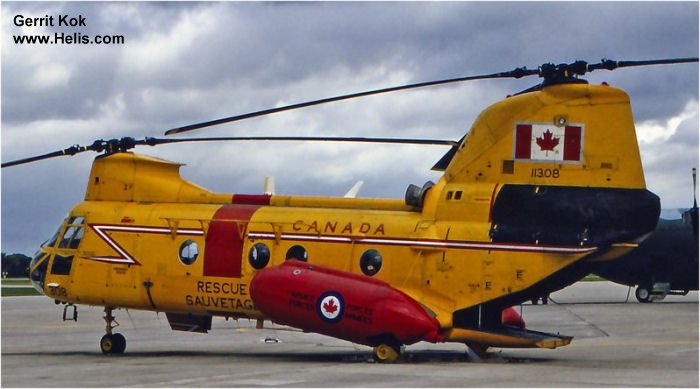 Helicopter Boeing-Vertol CH-113A Voyageur Serial 4002 Register 11308 10408 used by Canadian Armed Forces ,Canadian Army (1945-1968). Built 1966. Aircraft history and location