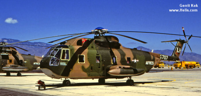 Helicopter Sikorsky CH-3E Serial 61-609 Register L82103 714707 67-14707 used by Al Quwwat al Jawwiya al Jamahiriyah At' Tunisia (Tunisian Air Force) ,US Navy USN ,US Air Force USAF. Aircraft history and location