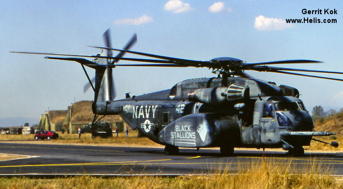 Helicopter Sikorsky MH-53E Sea Dragon Serial 65-558 Register 163065 used by US Navy USN. Aircraft history and location