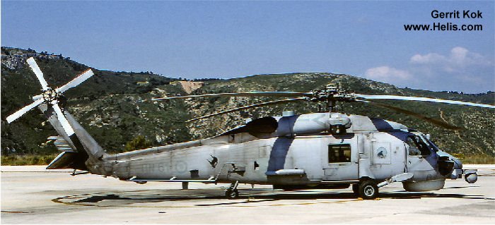 Helicopter Sikorsky S-70B Serial 70-2848 Register PN61 used by Elliniko Polemiko Nautiko Navy (Hellenic Navy). Aircraft history and location