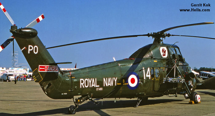 Helicopter Westland Wessex HU.5 Serial wa291 Register XT469 used by Royal Air Force RAF ,Royal Marines RM ,Fleet Air Arm RN (Royal Navy). Built 1965. Aircraft history and location