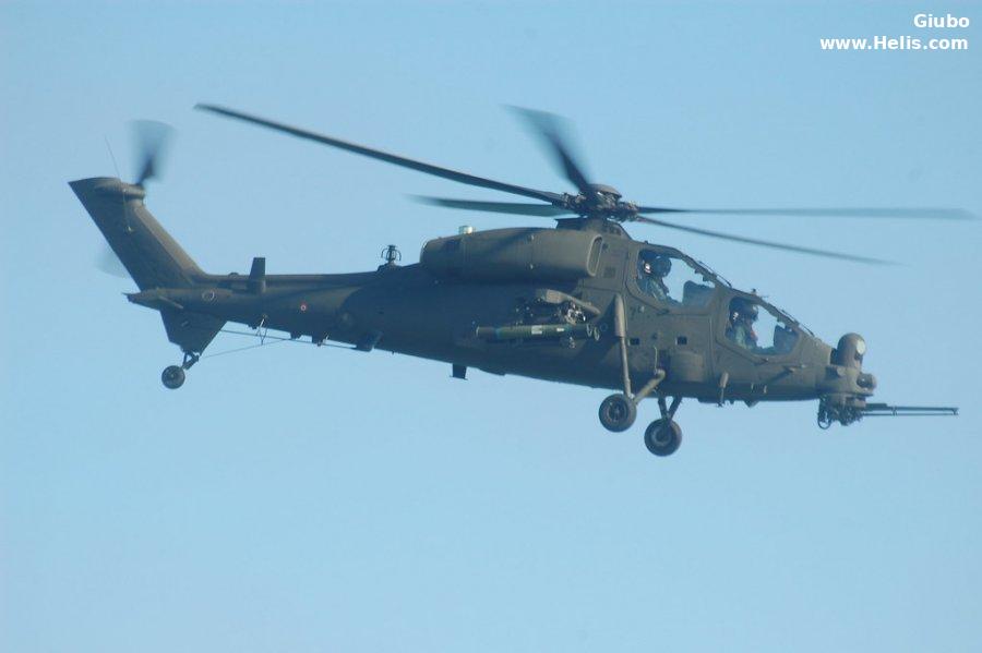 Helicopter Agusta A129C Serial 29007 Register MM81319 used by Aviazione dell'Esercito AVES (Italian Army Aviation). Aircraft history and location