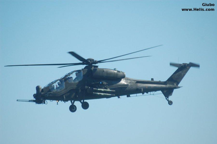 Helicopter Agusta A129C Serial 29030 Register MM81399 used by Aviazione dell'Esercito AVES (Italian Army  Aviation). Aircraft history and location