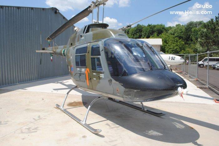 Helicopter Agusta AB206 Serial 9054 Register MM80616 used by Aviazione dell'Esercito AVES (Italian Army  Aviation). Aircraft history and location