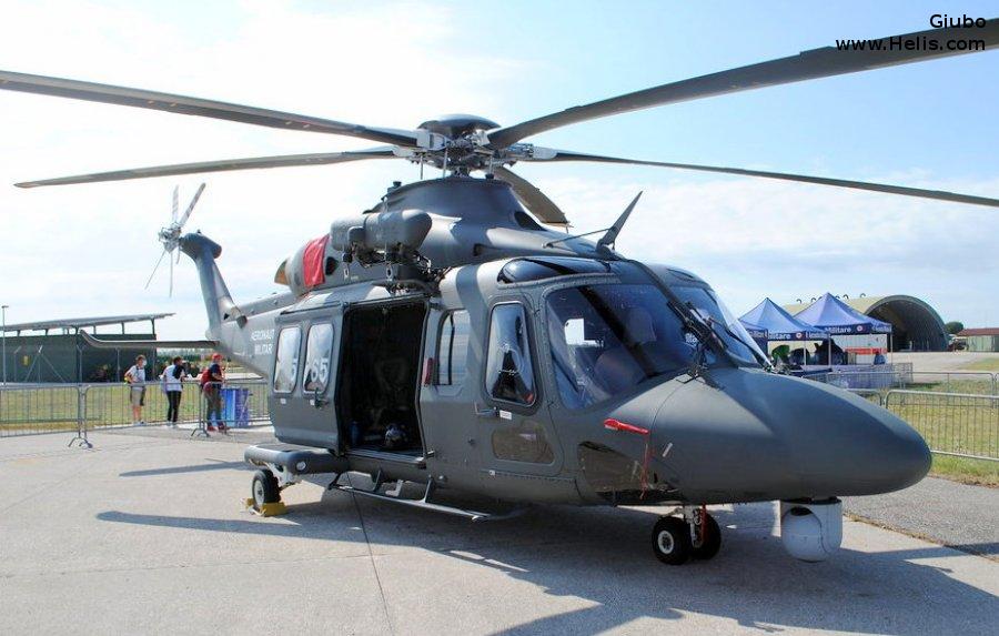 Helicopter AgustaWestland AW139M Serial 31931 Register MM82013 used by Aeronautica Militare Italiana AMI (Italian Air Force). Aircraft history and location