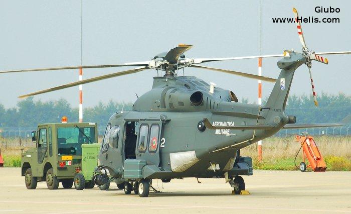 Helicopter AgustaWestland AW139M Serial 31420 Register MM81798 CSX81798 used by Aeronautica Militare Italiana AMI (Italian Air Force). Built 2012. Aircraft history and location