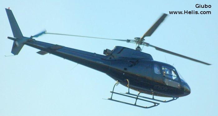 Helicopter Aerospatiale AS350B Ecureuil Serial 1272 Register G-OLPE I-CRMC. Built 1980. Aircraft history and location