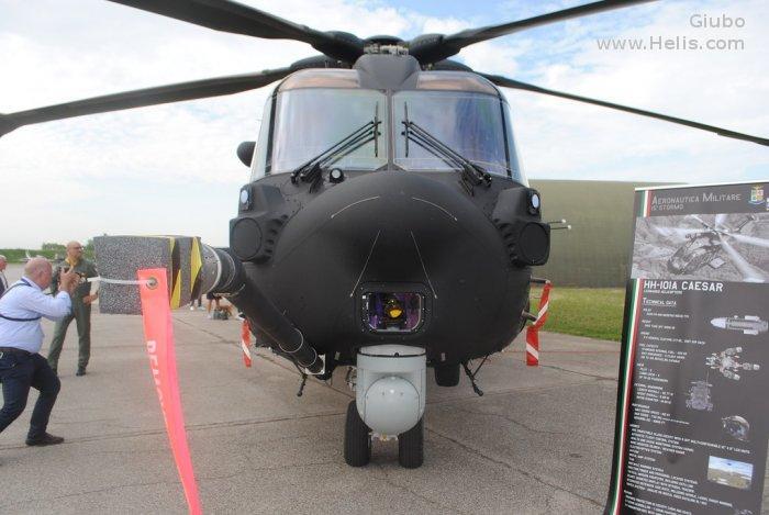 Helicopter AgustaWestland AW101 611 Serial 50263 Register MM81869 used by Aeronautica Militare Italiana AMI (Italian Air Force). Built 2016. Aircraft history and location