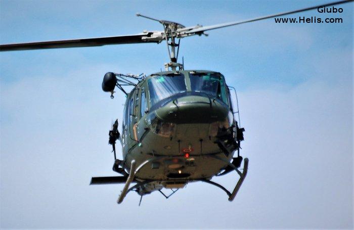Helicopter Agusta AB212 ICO Serial 5813 Register MM81156 used by Aeronautica Militare Italiana AMI (Italian Air Force). Aircraft history and location