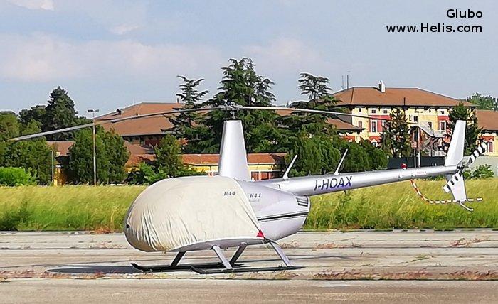 Helicopter Robinson R44 Clipper II Serial 11355 Register I-HOAX. Aircraft history and location