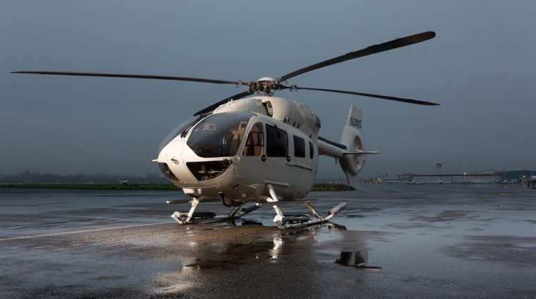 Helicopter Airbus Helicopters H145 / EC145T2 Serial 20077 Register N20VG N3MC used by Starspeed Ltd Airbus Helicopters Inc (Airbus Helicopters USA). Built 2016. Aircraft history and location