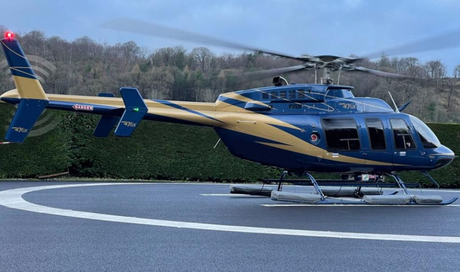 Helicopter Bell 407GX Serial 54482 Register N40VR N506WZ used by Bell Helicopter. Built 2014. Aircraft history and location