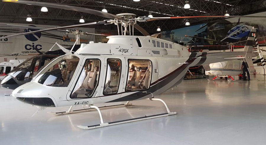 Helicopter Bell 407GX Serial 54355 Register N407RW XA-CIC N475YB C-GSQB used by STAM (Servicio Tecnico Aereo de Mexico) ,Bell Helicopter ,Bell Helicopter Canada. Built 2012. Aircraft history and location