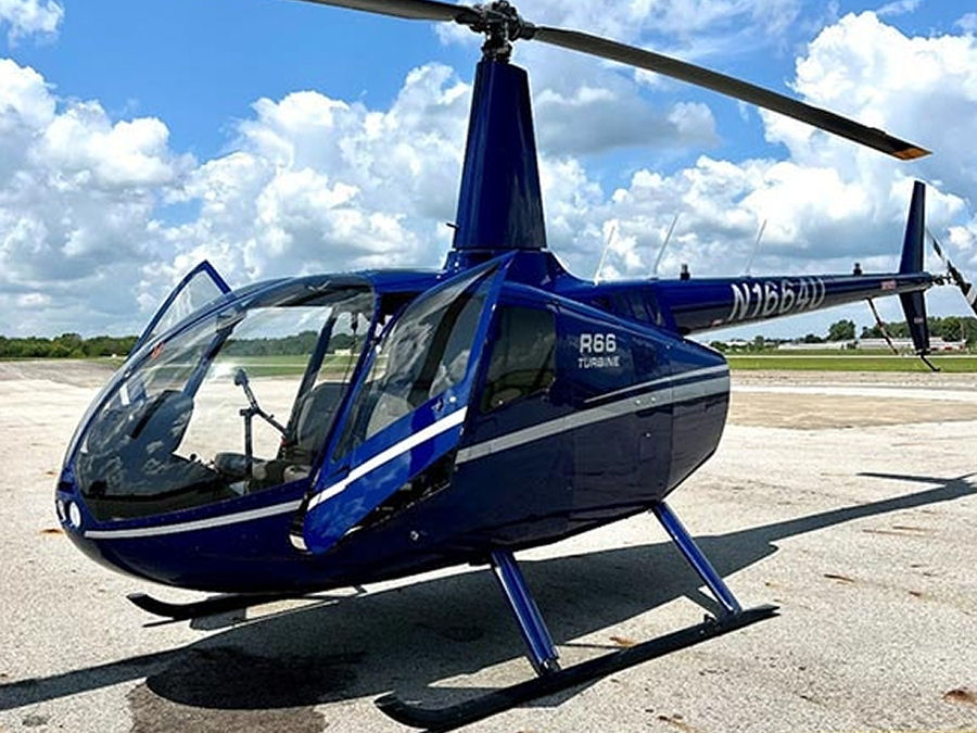 Helicopter Robinson R66 Turbine Serial 0395 Register N1664U. Built 2013. Aircraft history and location