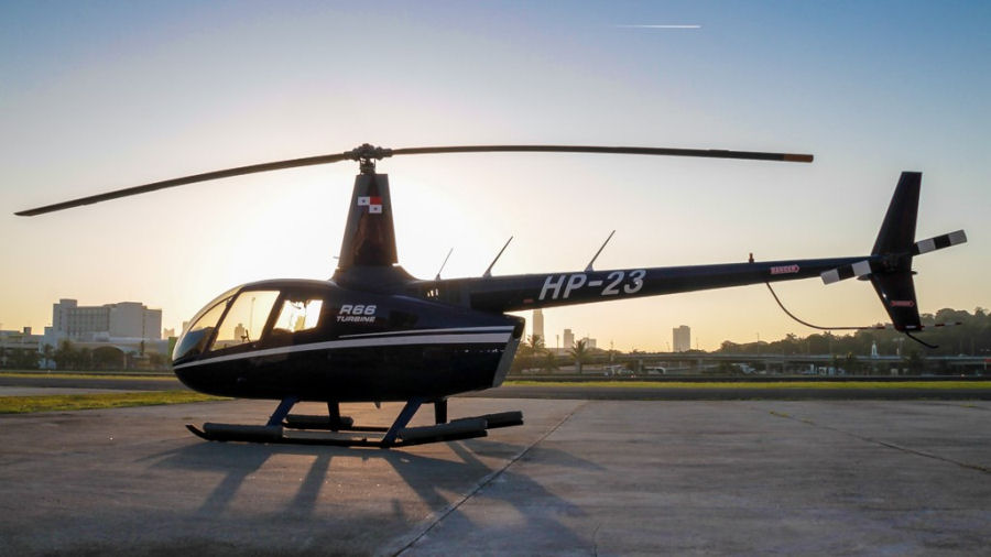 Helicopter Robinson R66 Turbine Serial 0093 Register HP-23. Built 2011. Aircraft history and location