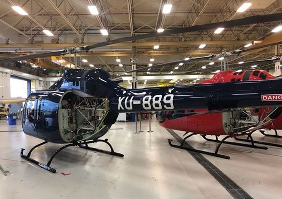 Helicopter Bell 505 Jet Ranger X Serial 65123 Register C-GEXD N535AT XU-889. Built 2018. Aircraft history