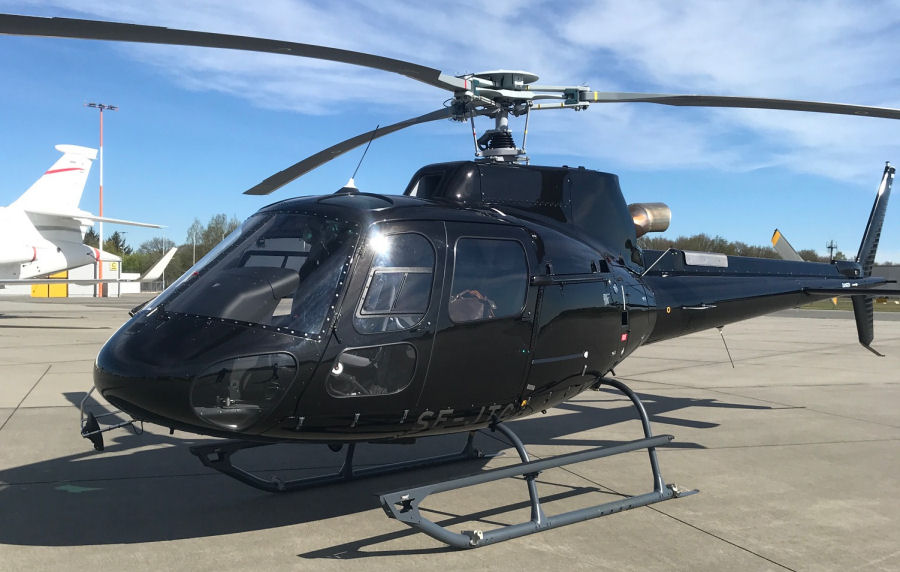 Helicopter Airbus H125 Serial 8681 Register SE-JTG used by Scandair Helicopter. Built 2019. Aircraft history and location