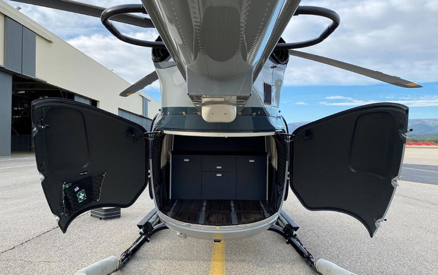 Helicopter Airbus EC145 Serial 9669 Register VP-COV. Built 2014 Converted to EC145 MB. Aircraft history and location