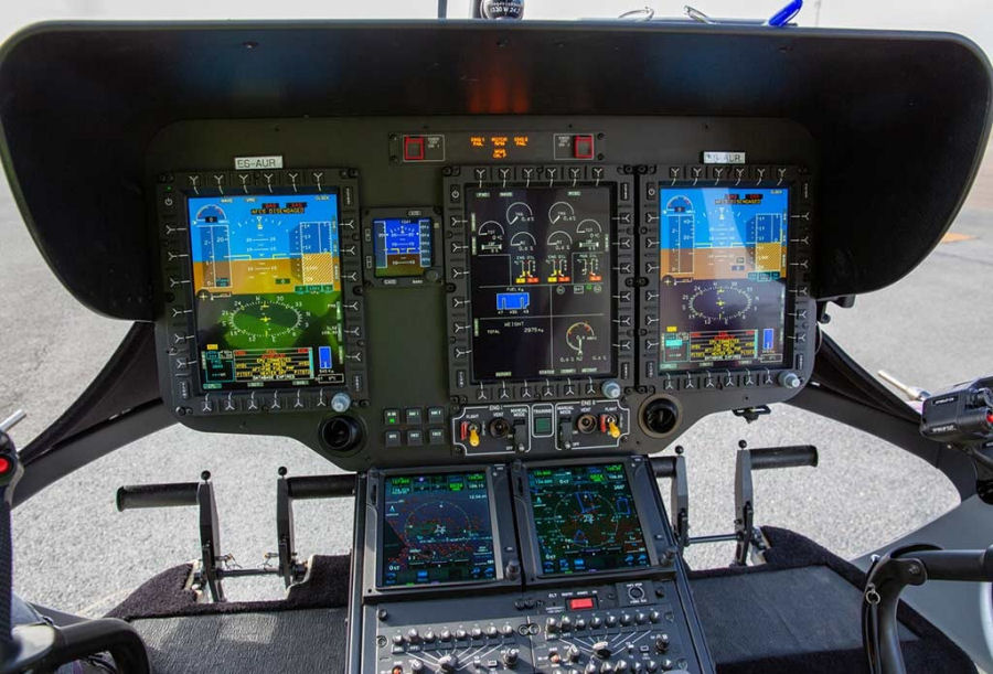 Helicopter Airbus Helicopters ACH135 Serial 2064 Register ES-AUR G-LAVA used by Airbus Helicopters UK. Built 2018. Aircraft history and location