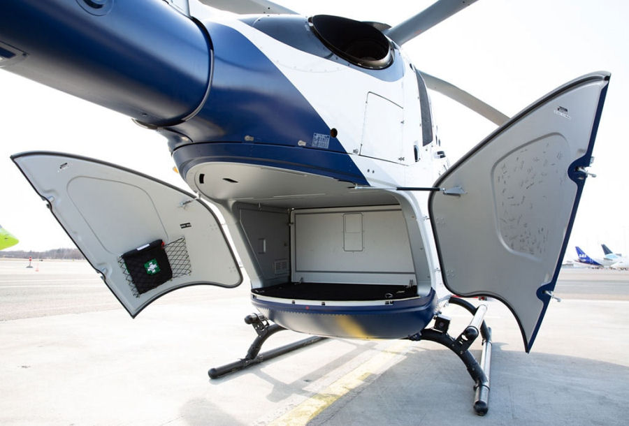 Helicopter Airbus Helicopters ACH135 Serial 2064 Register ES-AUR G-LAVA used by Airbus Helicopters UK. Built 2018. Aircraft history and location