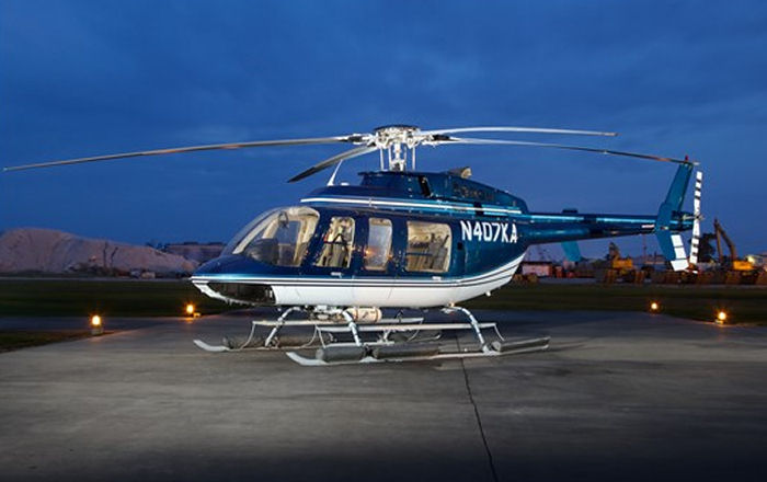 Helicopter Bell 407 Serial 53121 Register N457PH N407KA N397H used by PHI Inc. Built 1997. Aircraft history and location