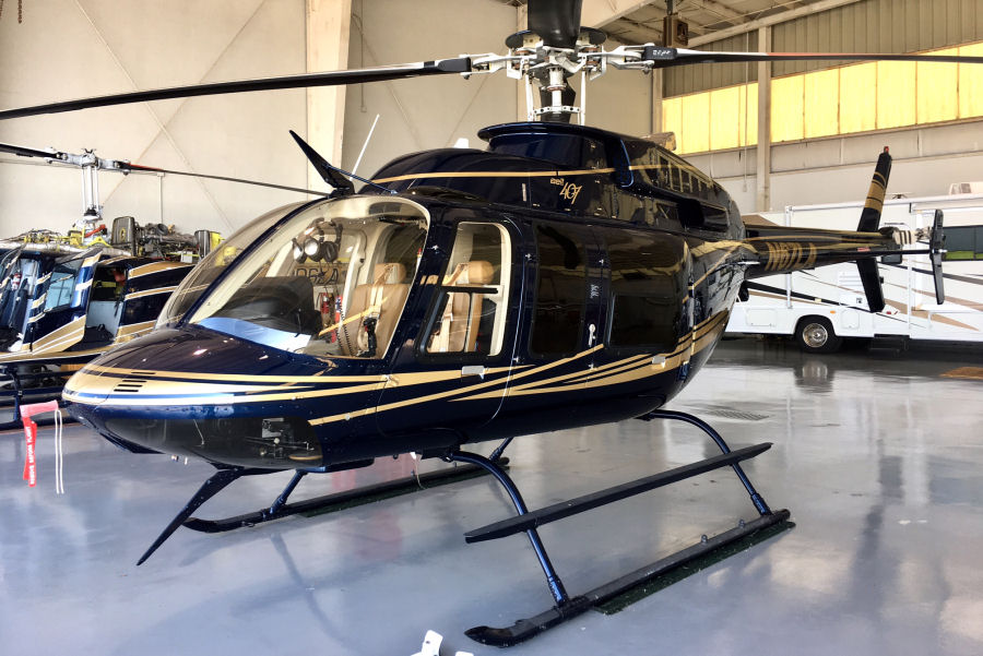 Helicopter Bell 407 Serial 53937 Register N67LA N365SV used by Bell Helicopter. Built 2009. Aircraft history and location