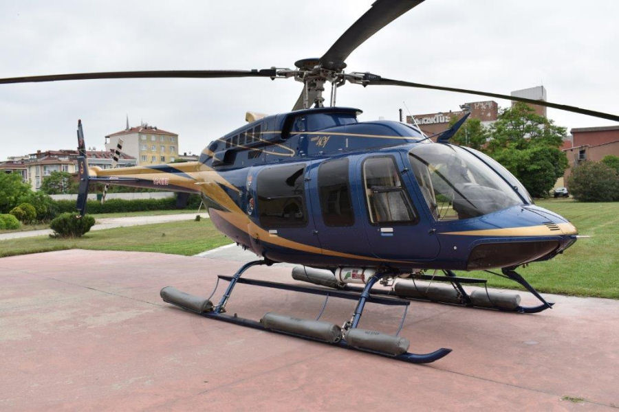 Helicopter Bell 407 Serial 54016 Register C-GFZE N407VR TC-HHU used by Bell Helicopter Canada Bell Helicopter. Built 2010. Aircraft history
